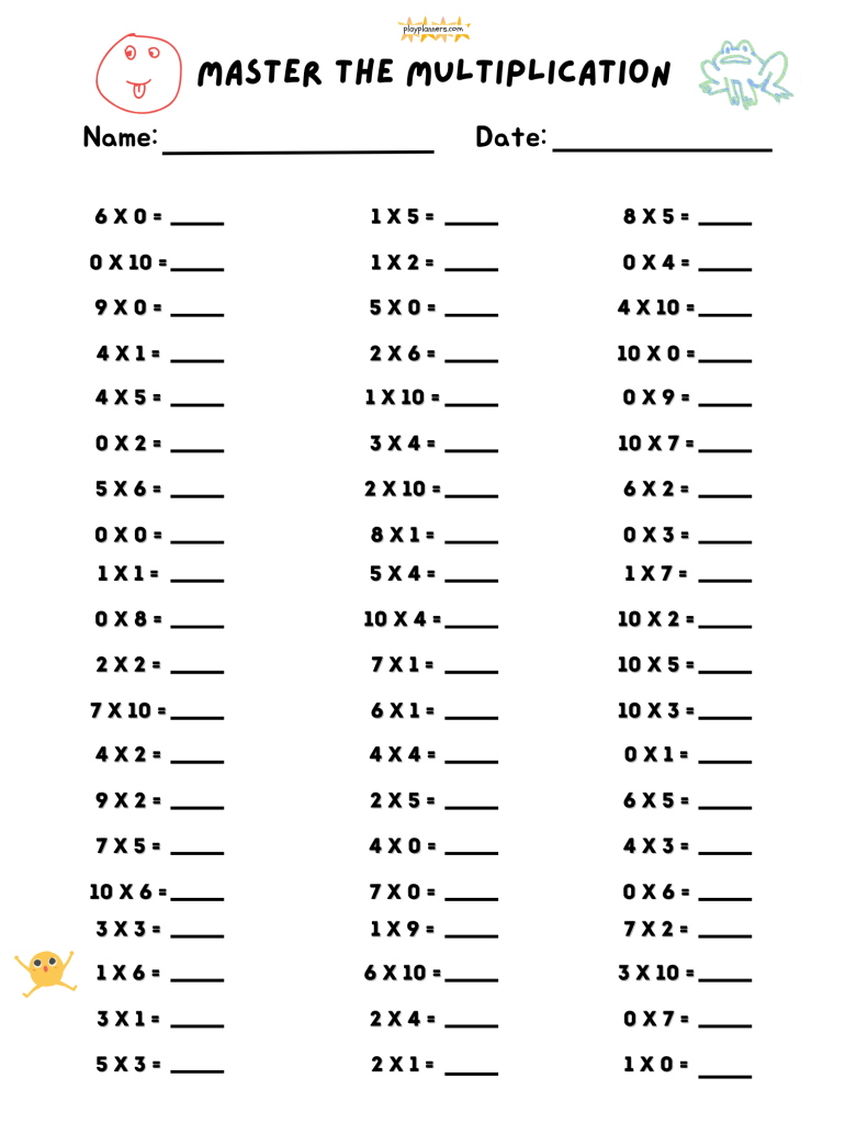 2nd grade multiplication worksheets free printable