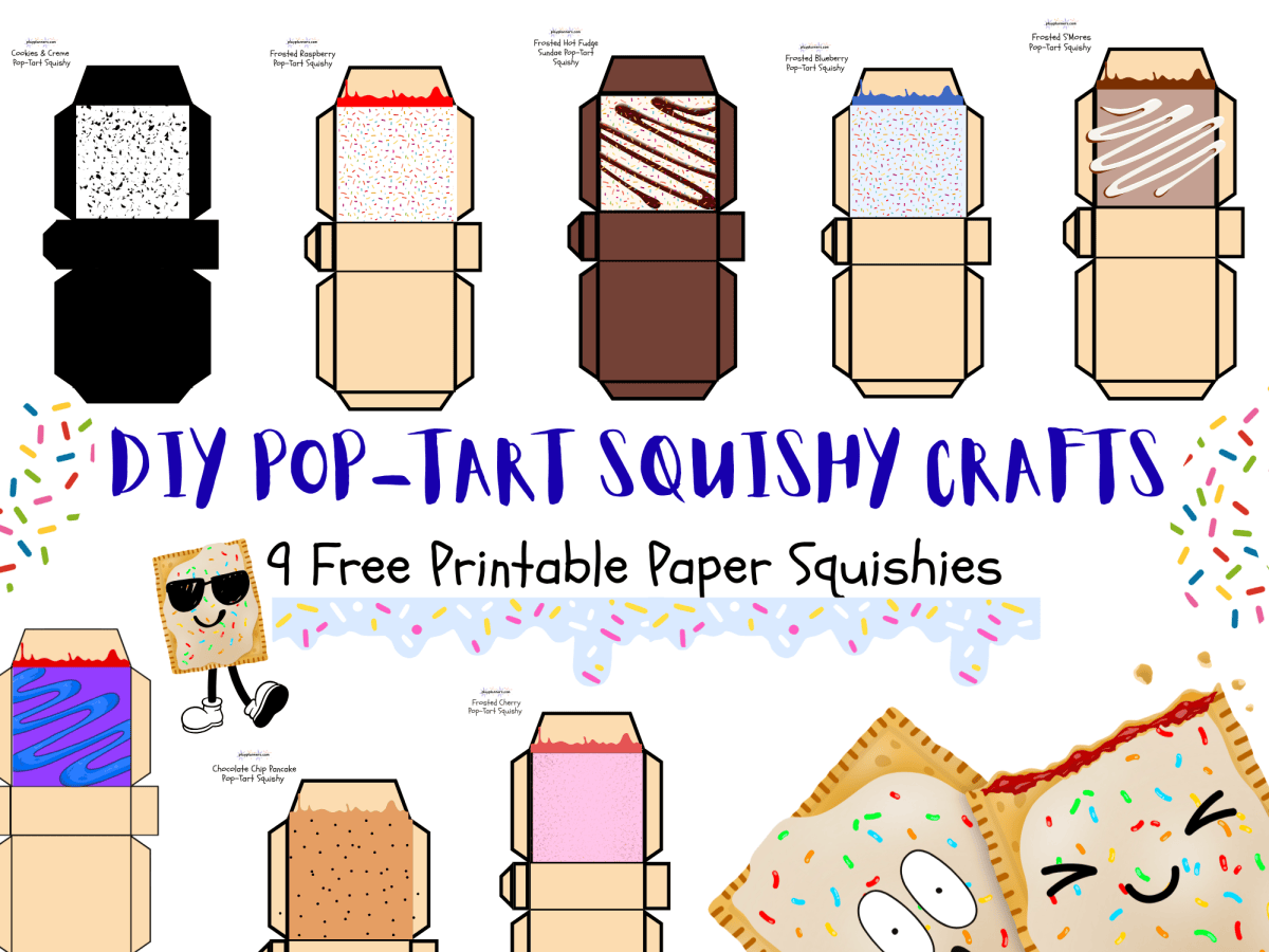 DIY Pop-Tart Squishy Crafts – 9 Free Printable Paper&nbsp;Squishies
