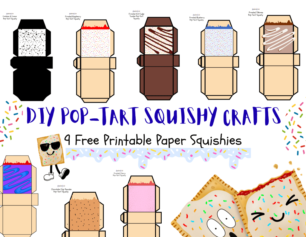 DIY kids squishy food craft free printable