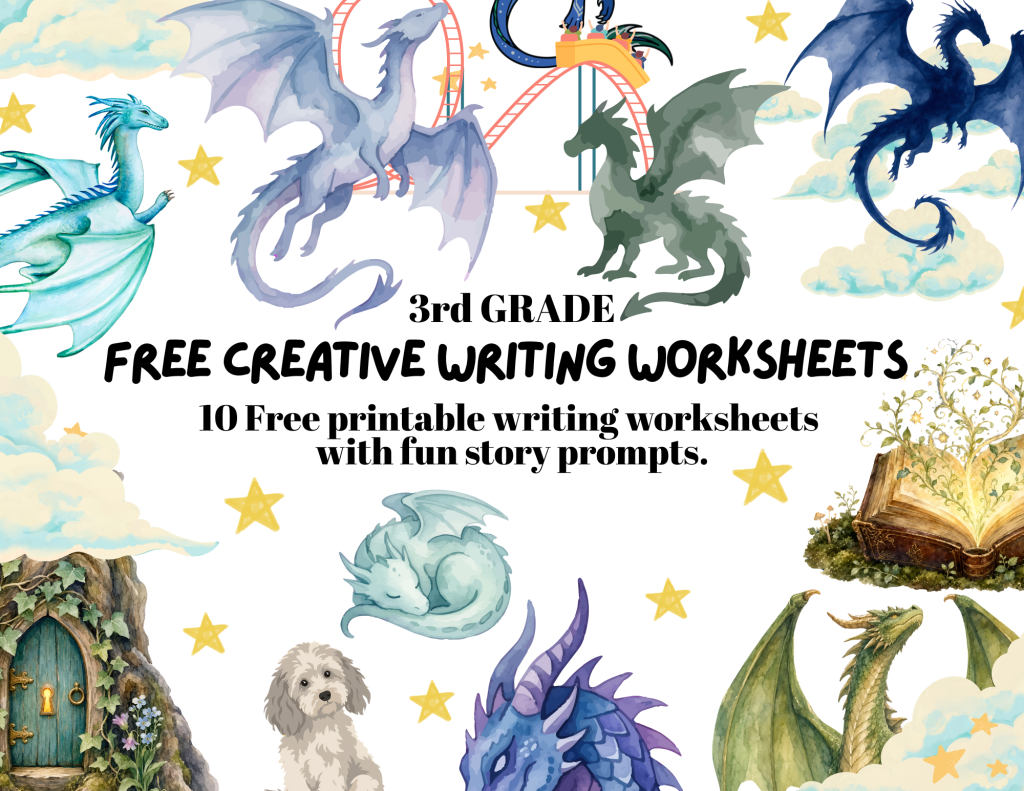 Free 3rd Grade Creative Writing Prompts (10 Printable&nbsp;Worksheets)