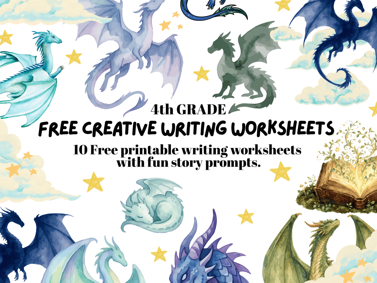 Free 4th Grade Creative Writing Worksheets (10 Printable Writing&nbsp;Prompts)