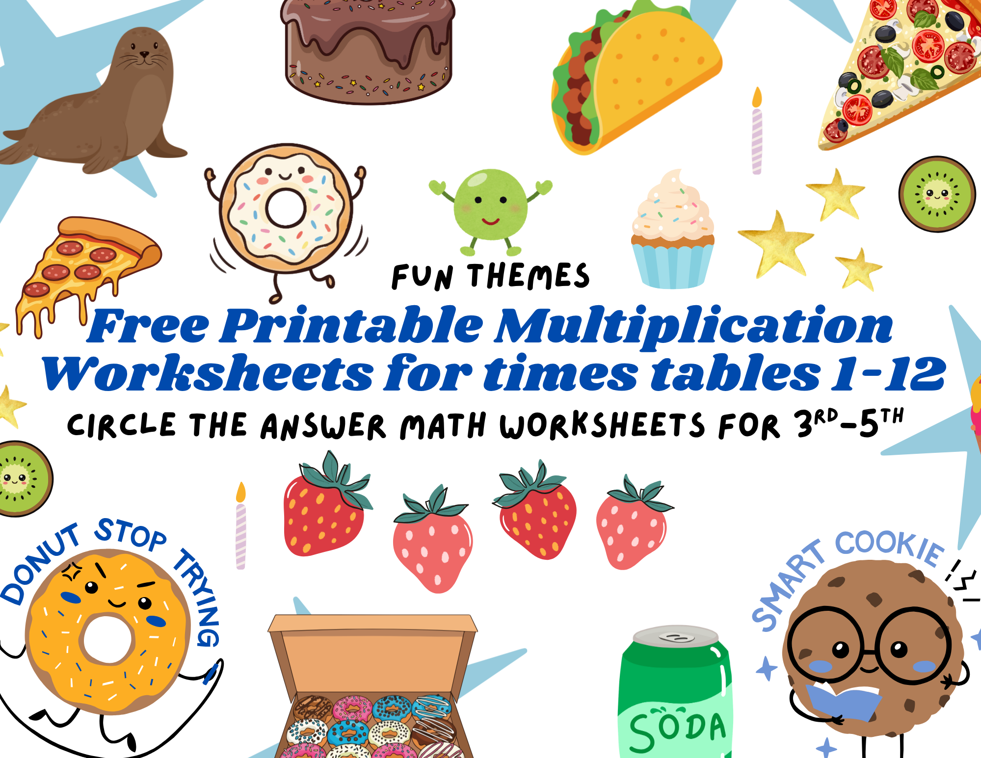 Free Multiplication Worksheets 1–12: Circle the Correct Answer