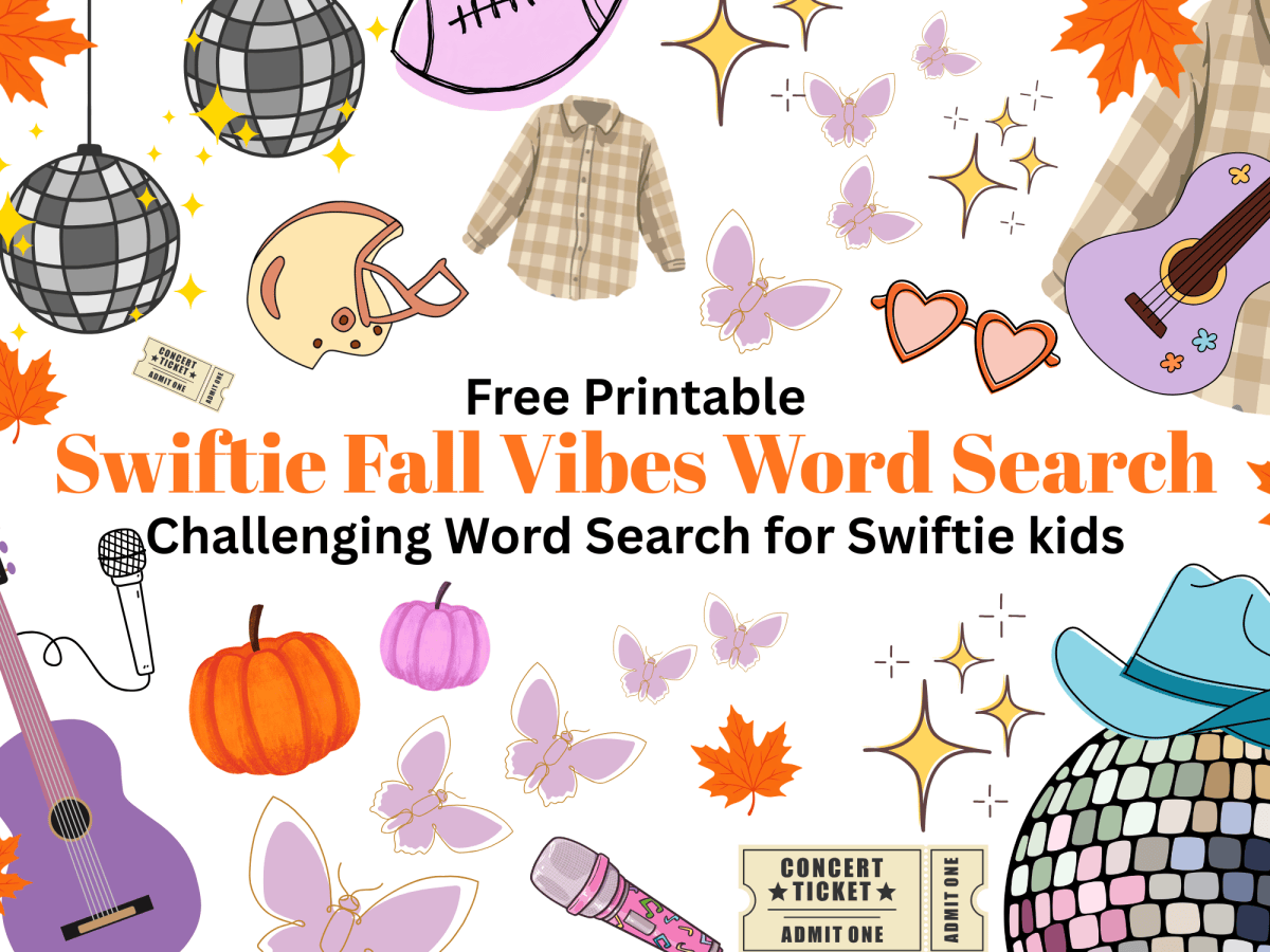 Swiftie Fall Word Search – Free Printable for&nbsp;Kids