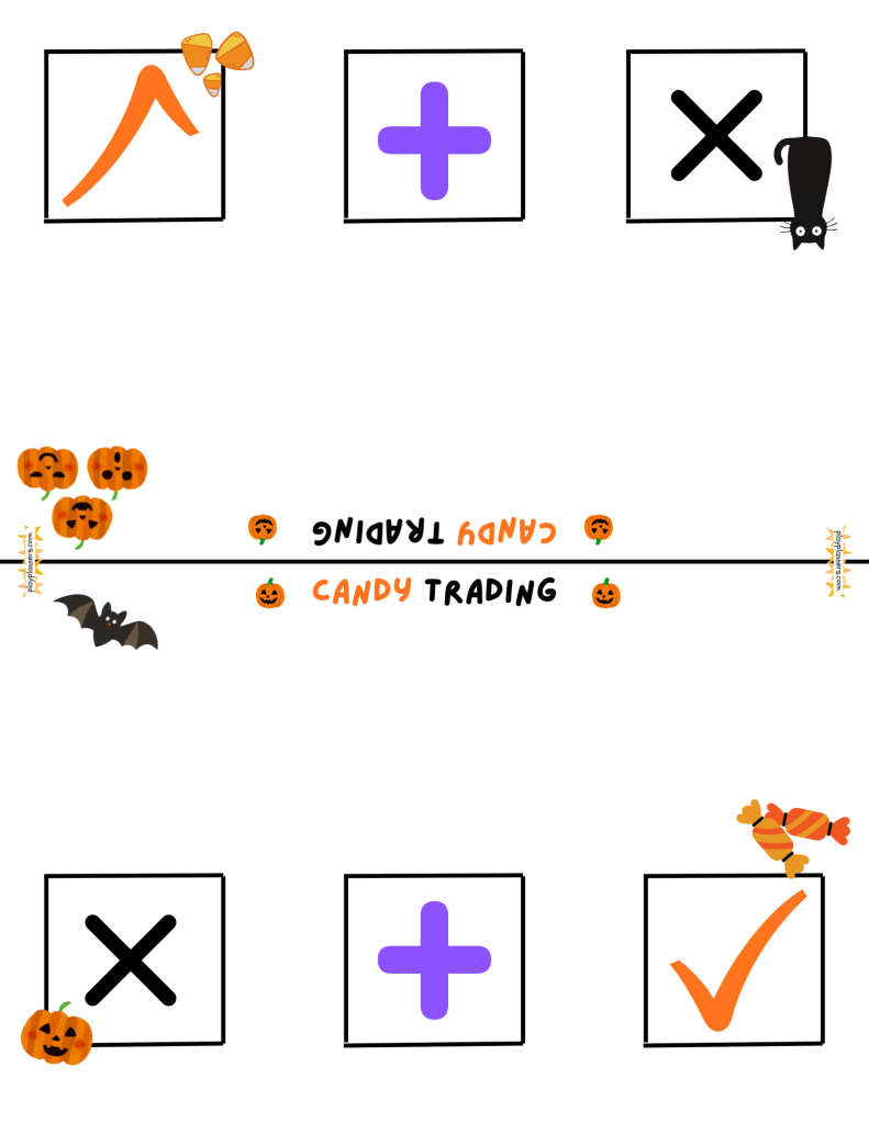 halloween candy trading board free printable for kids