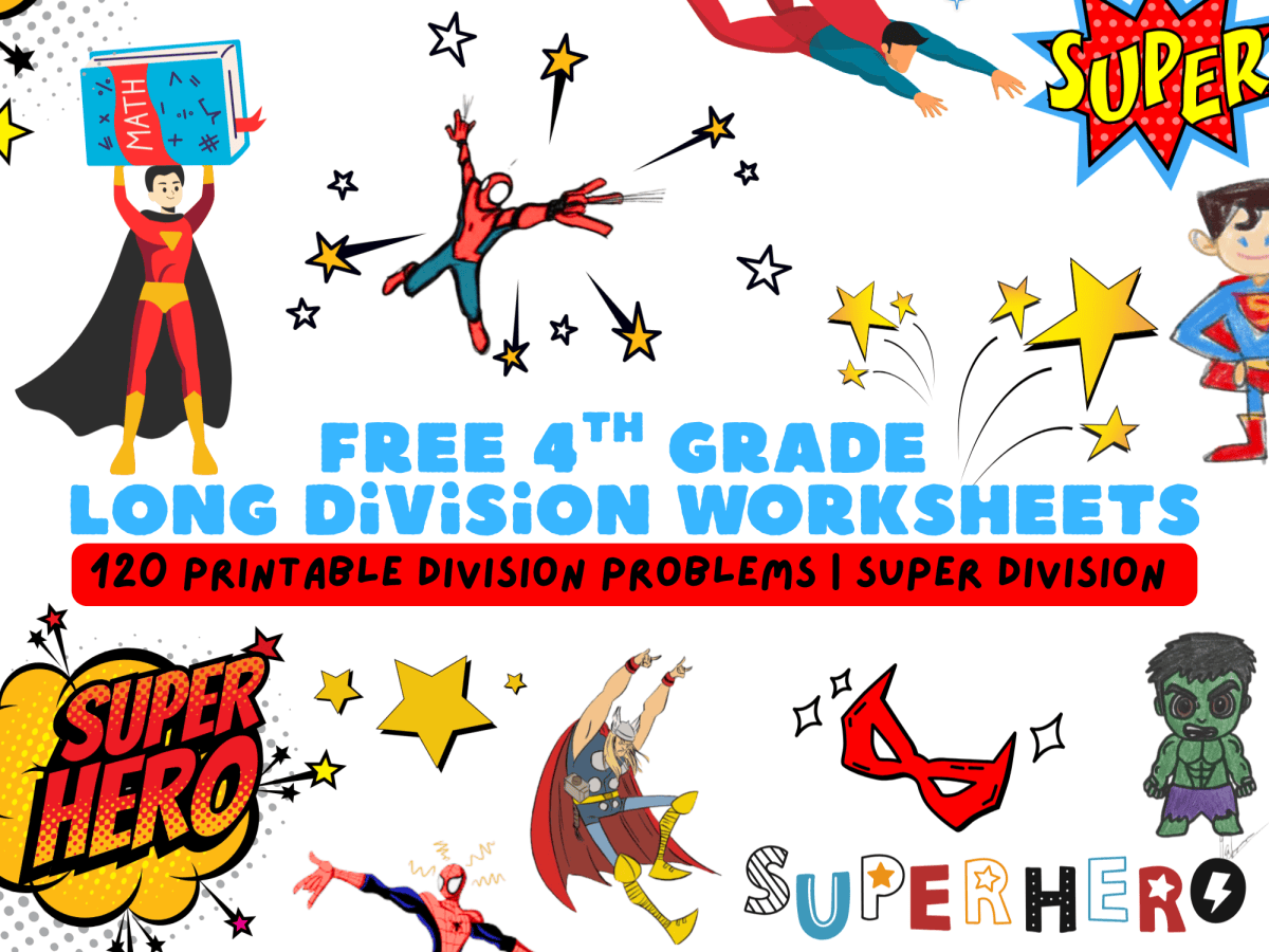 Super Division: Free 4th Grade Long Division&nbsp;Worksheets