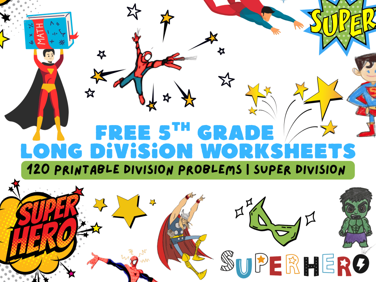 Super Division: Free 5th Grade Long Division&nbsp;Worksheets
